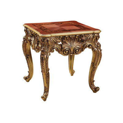 

SHEN YING Milan living room solid carved lace cabinets European small round table simple coffee table 9536