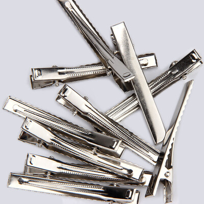 

〖Follure〗50pcs Metal Double Prong Alligator Clips wTeeth for DIY Hair Bows Craft