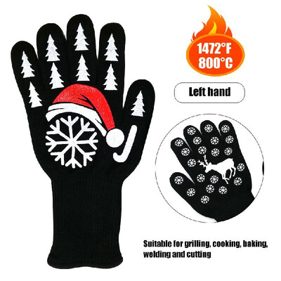 

Kitchen Gloves BBQ Heated Heat-resistant Multi-purpose Cooking Gloves Suitable for Grilling Cooking Baking Welding&Cutting