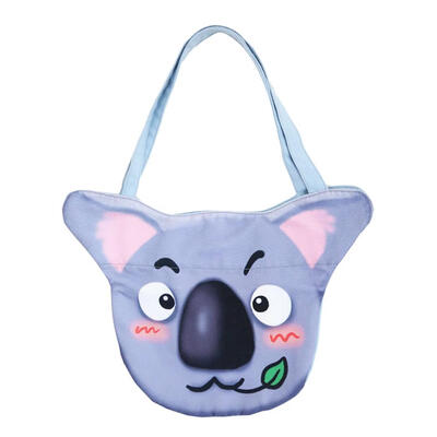 

Cartoon Animal Printed Casual Handbags Women Canvas Shoulder Shopping Totes