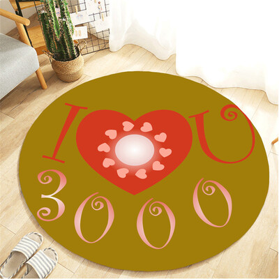 

〖Follure〗I Love You Three Thousand Text Carpet Childrens Room Home Decoration