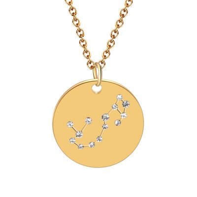 

Necklace Women Sweet Simple Jewelry Cartoon Twelve constellations Tag Pendants Clavicle Delicate Cute Necklace collares