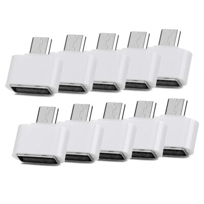 

10 PCS Micro USB Male to USB 20 Adapter OTG