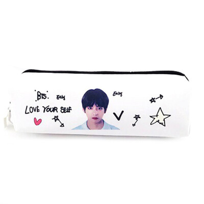

Kpop BTS Bangtan Boys Pencil Case Cartoon Pouch Coin Bag School Supplies BTS Stationery Gift Zipper Bag