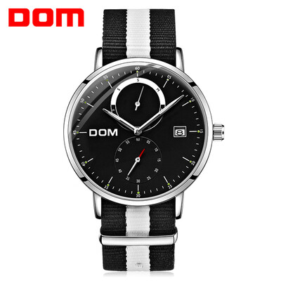 

DOM  - 436D - 7M Men Fashion Nylon Strap Three-pin Quartz Watch