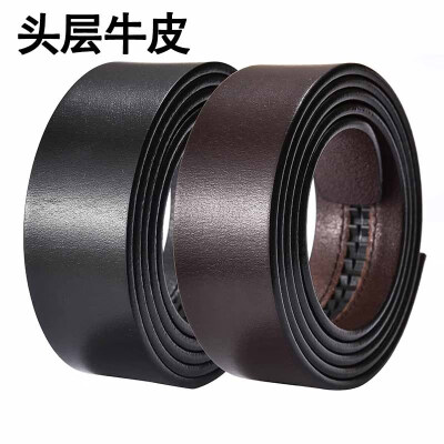 

Single-layer first layer leather headless belt body Male leather automatic buckle belt business without buckle belt with