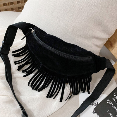 

Tailored Fashion Women Outdoor Solid Color Zipper Messenger Bag Sport Chest Bag Waist Bag