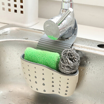 

Siaonvr Useful Suction Cup Sink Shelf Soap Sponge Rack Kitchen Sucker Storage Tool