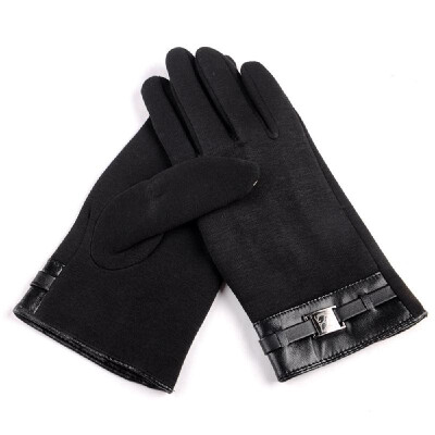 

Winter Warm Soft Full Finger Gloves Touch Screen Wrist Glove Outdoor Thermal Finger Tips Mittens for Men