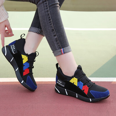 

Flat shoes sports casual shoes low side shoes color stitching womens shoes sneakers autumn&winter youth color shoes