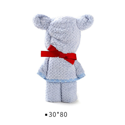 

Lovely Coral Fleece Bear Towel Microfiber Towel Super-absorbent Face Towel