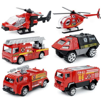 

Alloy set 187 mini firefighting military special police alloy car model children pocket toy