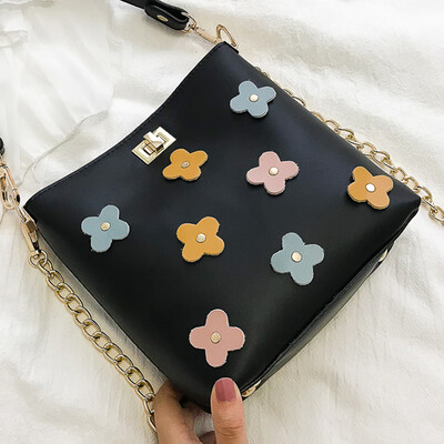 

Hong Kong-style women2019 new style womens bag fashion handbag chain single-shoulder bag tide bucket bag