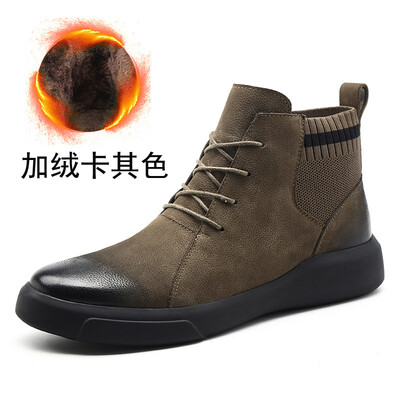 

Martin boots mens high-top plus velvet cotton shoes in the leather boots leather snow boots Chelsea boots tooling boots
