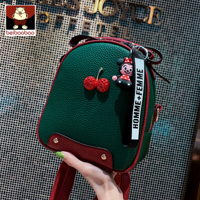 

Ins Super Fire Cherry bag 2019 New Korean version of Mini double shoulder one shoulder oblique bag Tide