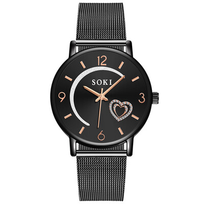 

RM SOKI New 2019 Fashion Love Diamond Dial Womens Watch