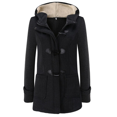 

Roseonmyhand Women Warm Long Sleeve Pullover Blouse Hooded Jacket Coat Long Outerwear