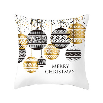 

Christmas Decorative Pillowcase Square Printed Throw Pillow Cover Santa Claus Throw Pillowcase For Home Office