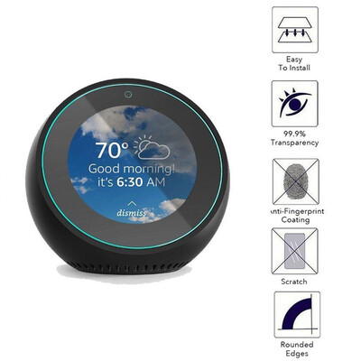 

〖Follure〗2 PC Screen Protector Full Coverage Tempered for Amazon Echo Spot New