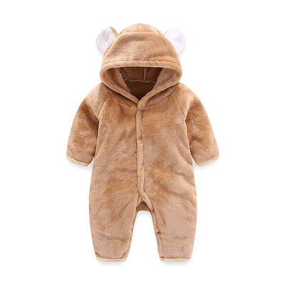 

Infant Baby Rompers Winter Warm Longsleeve Clothes Fleece Newborn Baby Boy Girl Clothes Jumpsuit Animal Pattern Overall Pajamas