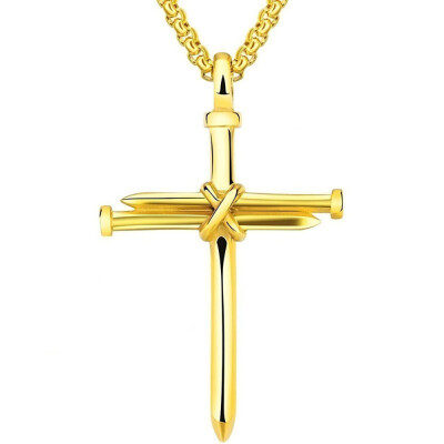 

Fashion Man Women Titanium Steel Cross Pendant Long Chain Necklace Jewelry Gift