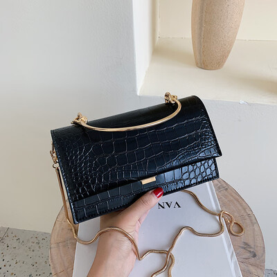 

Korean version of Joker bag chic retro chain small square bag new 2019 stone womens shoulder Messenger bag