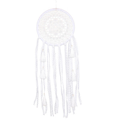

Plum Blossom Dream Catcher Feather Bead Hanging Decor Ornament