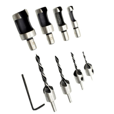 

New 8pcsset Screw Countersink Plug Cutter Drill Bits Wood Drilling Counter Sink