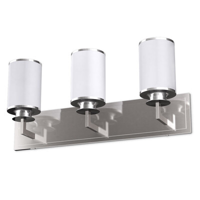 

235" 3-Light LED Vanity Fixture Brushed Nickel Wall Sconces