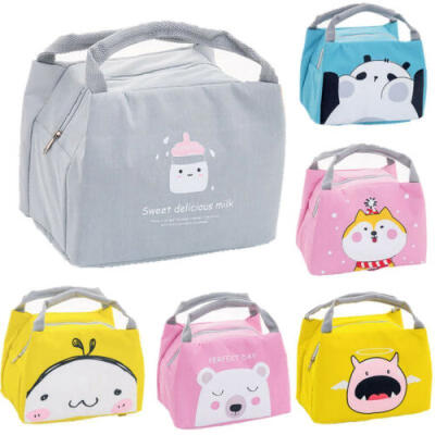 

Cute Women Ladies Girls Kids Portable Insulated Lunch Bag Box Picnic Tote Cooler