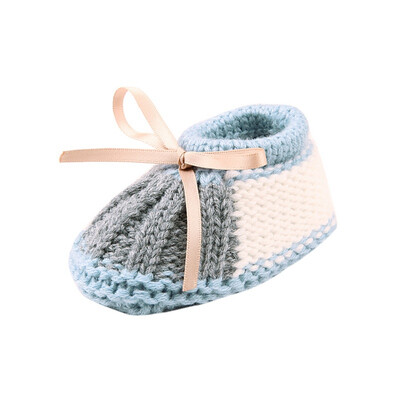 

Baby Boy Girl Plush Shoes Covers Newborn Baby Boy Girl Winter Warm Knitting Boots Socks Shoe Covers