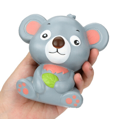 

Siaonvr 12cm Cute Koala Cream Scented Squishy Toy Slow Rising Squeeze Strap Kid Toy Gift