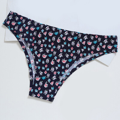 

Womens Fashion Low Rise Sexy Bikini Briefs Underwear Floral Printed Seamless