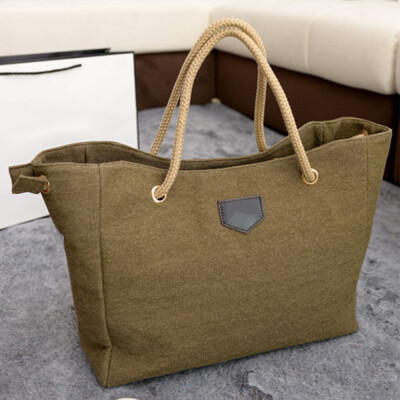 

Canvas Animal Printing Women Reusable Canvas Shoulder Bag Daily Ladies Tote Shopping Beach Handbag