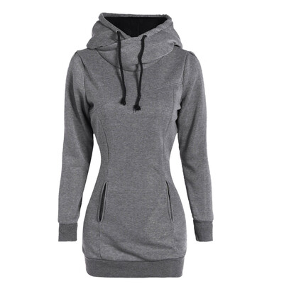 

Winter Hot Fashion Plus Size Pockets Design Hoodie Long Sweatershirt