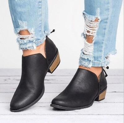 

Women Leather Ankle Boots Casual Shoes Fashion Sandals Flats