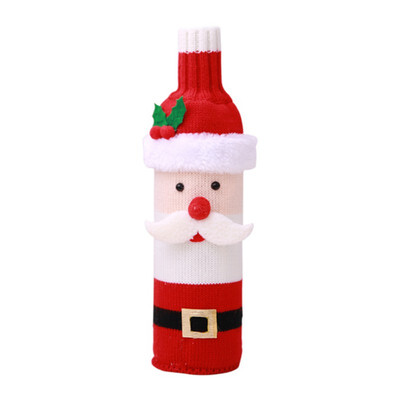 

New Hot Fashion High Quality Wine Bottle Cover Bag Christmas Banquet Decorations Wine Bottle Accessory