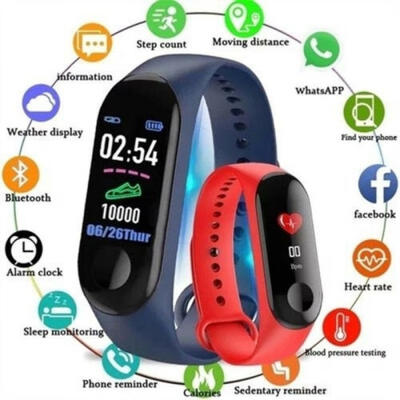 

Bluetooth SMART Sports watch Heart Rate & Blood Pressure Monitor Fitness Tracker