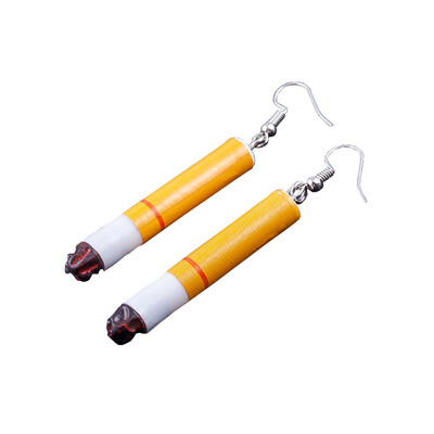 

Cigarette Shape Earrings Pendant Ear Drop Fashion Jewelry