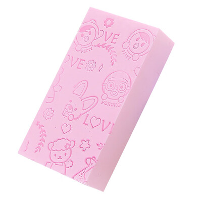

〖Follure〗Soft Cartoon Baby Bath Sponge Brush Rubbing for Toddler Infant