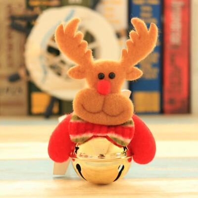 

FUNNYBUNNY 2PCS Christmas Bells Old Man Snow Deer Christmas Day Decor Christmas Tree Decorations Christmas Day Gift Ornaments