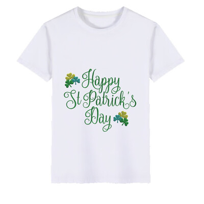 

Toddler Kids Baby Girls Boys StPatricks Day Shamrock Irish National Day Tops