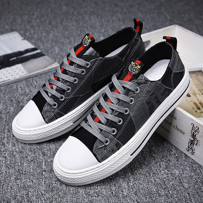 

Summer shoes mens casual canvas tide shoes net red shoes wild breathable youth shoes Korean version of the trend of mens shoes