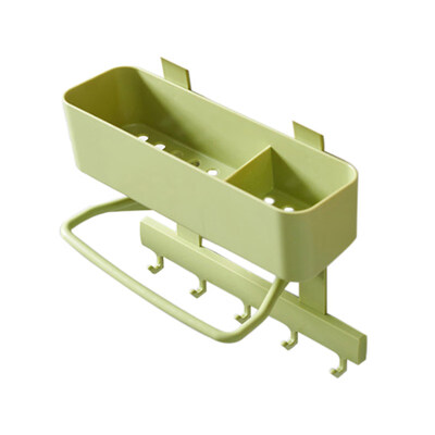 

Kitchen Sink Sponge Brush Duster Cloth Storage Rack Soap Holder Hooks Organizer