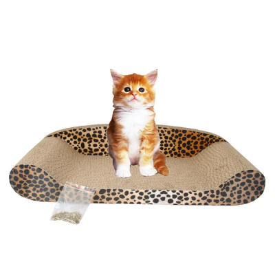 

Ktaxon Sofa Design Cat Scratching Corrugated Board Pet Sofa Bed Pad Toy with Catnip Size  L