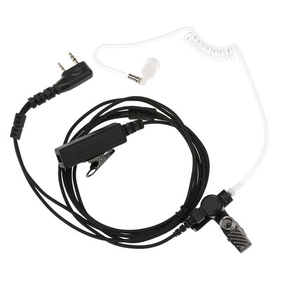

Walkie Talkie Heaphones Acoustic Air Tube Earpiece Headset with Big Mic PTT for Motorola Two Way Radio Walkie Talkie 2 Pin  Plug