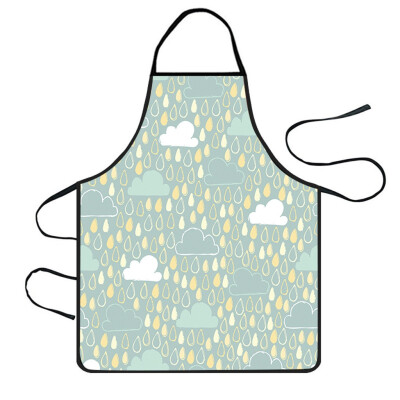 

Toponeto Home Women Waterproof Cute Cartoon Kitchen Restaurant Cooking Bib Apron Aprons