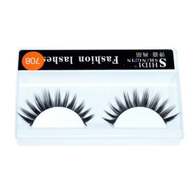 

Gobestart 1 Pairs Long Makeup Cross Thick False 3D Dense Eyelashes Eye Lashes Nautral