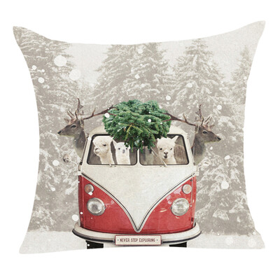 

Siaonvr Christmas Pillow Cover Decor Pillow Case Sofa Waist Throw Cushion Cover