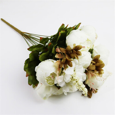 

US Artificial Fake Peony Silk Flowers Bridal Hydrangea Home Wedding Garden Decor
